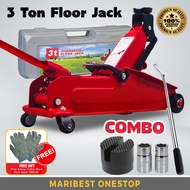 3 Ton Floor Jack With Hard Case Jack Buaya Jek Kereta Tayar Hydraulic Car Jet Jack Kereta Car Repair
