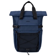 WATERFLY travel backpack backpack college Roll Top Backpack 16/21L Rucksack fit 16 Inch anti theft W