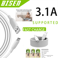 BISEN BU-111/122/133 Type-C 1M 2M 3M USB Cable Data Transfer Fast Charging For Micro/Type-C/iPh