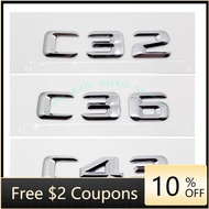 NEW Car Sticker For Mercedes Benz AMG C Class 190E W201 W202 W203 W204 W205 C32 C36 C43 Number Lette