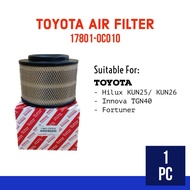 TOYOTA 17801-OC010 AIR FILTER - TOYOTA HILUX KUN25/ KUN26/ INNOVA TGN40/ FORTUNER ENGINE FILTER ENGI