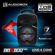 AudioBox BBX 800 TWS Portable Trolley Speaker ( Free Wireless Mic ) BBX800
