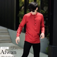 KURTA AFWAN ELRAH EXCLUSIVE ( RED VELVET )