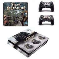 全新 For Honor PS4 Slim Playstation 4保護貼 有趣貼紙 包主機底面+2個手掣)