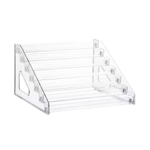 Acrylic Cosmetic Nail Polish Orgaizer Display Rack Lipstick Perfume Makeup Storage Rack 3/4/5/6/7 La