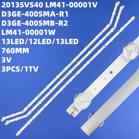 LED Backlight strip For 40" TV UN40EH5000w D3GE-400SMB-R1 D3GE-400SMB-R2 2013SVS40 BN96-28767A BN96-