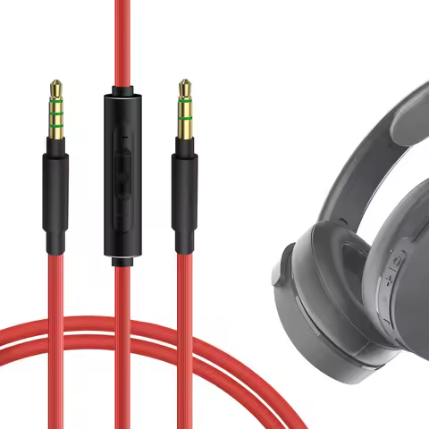Geekria Audio Cable with Mic Compatible with Skullcandy Hesh Evo, Hesh 3, Crusher EVO, Riff 2 Headph