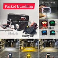 Packet Bundling Biled Matrix X1 All Weather Putih Kuning 1.5Inc Shroud