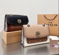 訂購/包順豐 美國  Coach Parker Bag 山茶花 真皮 手袋 斜孭袋