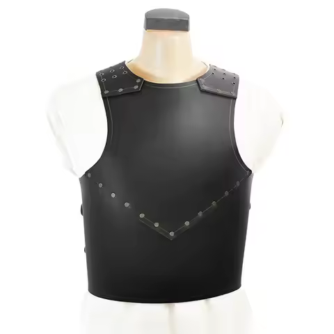 Medieval Renaissance PU Leather Body Chest Armor Cuirass Viking Knight Warrior Cosplay Costume Breas