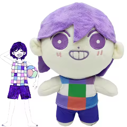 Omori Plush Toys Cartoon Stuffed Dolls OMORI Sunny Plushies Figures Basil Aubrey Kel Mari Merch Cosp