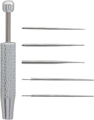 6Pcs Piercing Taper Insertion Tool with Ball Grabber - 16G, 18G Gauge Flat Back Earrings Piercing Ne