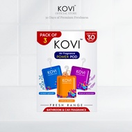 KOVI 3-in-1 Car Air Freshener Starter Pack (Ocean,Lavender,Citrus) - Pewangi Kereta & Bilik / Car Pe