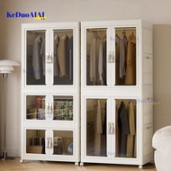 Wardrobe Foldable Wardrobe Baby Wardrobe Transparent Double Door Wardrobe Cabinet Storage /Snacks St