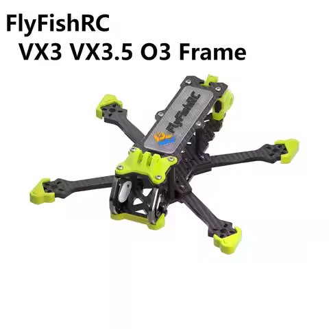 FlyFishRC Volador VX3 VX3.5 O4 Freestyle Frame Kit compatible with DJI O3/O4 PRO Air Unit for FPV RC