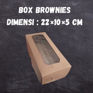 Brownies KRAFT BOX / BOLEN KRAFT BOX / Donate Card / Bread Packaging BOLU / BOMBOLONI SNACK SOES BOX