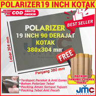 Polaris Polarizer Lcd 19 inch 90 derajat 380x304mm polarized 19inc kotak