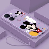 Vivo Y05 Y11d Y21 5G Y31d Cartoon Mickey Lovely Case Shockproof Liquid Rubber Cover