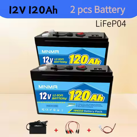 12V 120,000mAh LiFePO4 Battery Lithium Iron Phosphate Battery, Suitable for RVs, Boats, Electric Veh