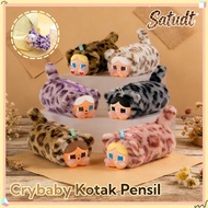 Crybaby Pen Pouch Leopard Cat Series Pencil Case/ Pencil Case Doll Pencil Case Acrylic Baby Cute Fur
