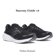 Saucony Guide 18 Men's Shoes Jogging Running Road Black White Daily SA21009-100