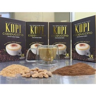 KOPI cappuccino(Maca •Tongkat Ali • Ubi Jaga • Guarana) INSTANT DRINK POWDER  BY QALEESYA BEAUTY.