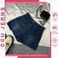 V11 fake skirt pants GGGGG JEANS] A-Shaped JEANS with A-lined cap, high waistband, personality sz SML XL under 55kg