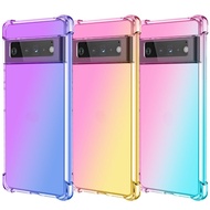 For Google Pixel 8 Pro Shockproof Phone Case for Google Pixel 8 7 6 Pro 8A 7A 5A 4A 6A 3 4 4XL 3XL 3A Colourful Air Saccle Gradient Color Casing