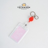 MERAH GANTUNGAN Tp064 Key Chain Strap Bag Access Card MRT Yoyo ID Card Holder - Red
