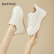 Daphne Daphne Simple High-End Feeling~Thick-Soled White Shoes Heightening Women's Shoes Sports Shoes