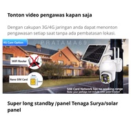 Camera CCTV 3G/4G Sim Card 8W IP Camera HD Solar Panel Tanpa Kabel