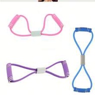 2pcs Purple & Blue Set, 1pc Upgraded TPE/Foam Handle Resistance Band, 38cm/14.96in Length, Suitable 