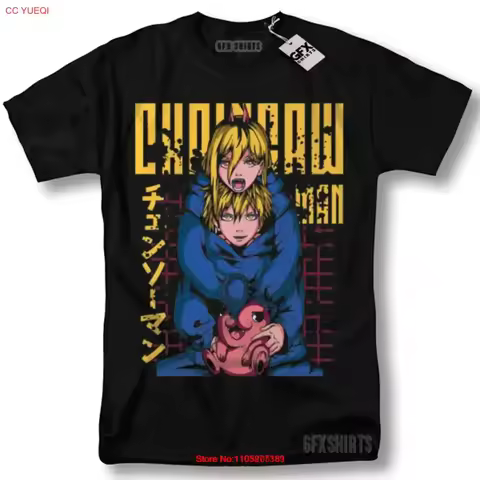 Chainsaw Man T Shirt CSM Denji Makima Power Pochita Anime Manga vintage Washed Soft designer clothes