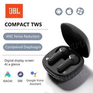 (stock)JBL COMPACT TWS Bluetooth Earphone True Wireless Earbuds V5.3  Noise Canceling Headphone Gaming Earbuds bass high quality Earphones for All Phone