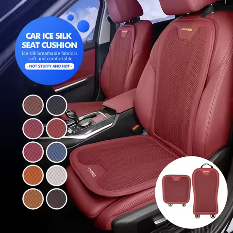 For BMW Car Ice Silk Seat Cover Front Rear Seat Cushion Protector Mat X1 X3 X4 X5 X7 G20 G38 F20 F39