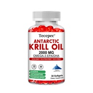 Tecepec Antarctic krill oil supplement containing EPA and DHA supports heart and joint health.