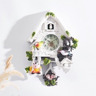 clock clock for living room Decorative Cuckoo Wall Clock Hourly Timekeeping Living Room Clock Voice 