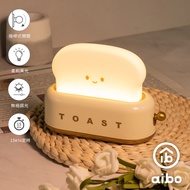 TOAST烤麵包機造型 LED夜燈-杏仁黃