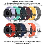 T2p 20mm Orient Bambino Classic 38.4mm RA-AC0M Series Watch Strap - Silicone Rubber Strap