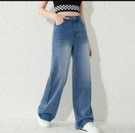 jeans women retro jeans beggy versatile seluar jin perempuan loose mop pants