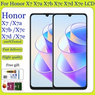 Original For Honor X7 X7a X7b X7c X7D 4G 5G X7e LCD Display Touch Screen With Frame Replacement
