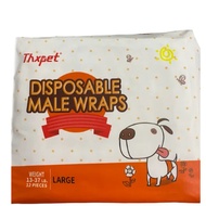 Thxpet Disposable male wrap - 12pcs 13-37lb