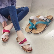 Korean Style Couple Flip Flops Cork Slippers Men's and Women's Summer 2018 New Fashion Outdoor Versatile Sandals Sweat Beach Shoes