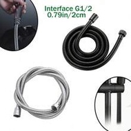 G1/2 Interface (0.79 Inch/2cm) Shower Hose, Flexible Stainless Steel Handheld Shower Hose, Brass Fit