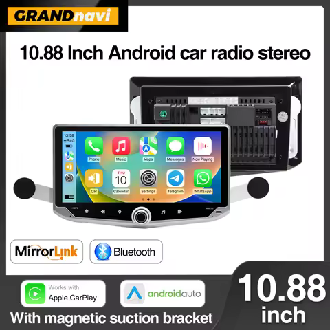10.88 inch Android 13 Car Radio Stereo Multimidia 4G Wireless Carplay Android Auto With Mobile Holde