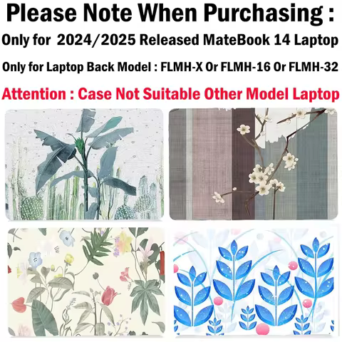 Ultra Thin Printing Pattern Laptop Case for HUAWEI MateBook 14 14.2-Inch 2025 FLMH-X Compatible 2024