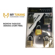 BIGROW PADLOCK 40MMX5 (TURN FREE)