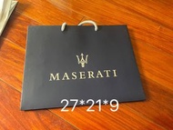 Maserati 瑪莎拉蒂 紙袋 提袋 包裝袋