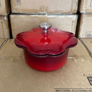 [Cherry Red]Exported to Japan Enamel Pot Cast Iron Pot Stew Pot Non-Stick Enamel Induction Cooker Gas Stove Household So
