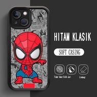 Y-1 Spider-Man Silicone Casing for iphone 13 14 8 7 Pro Max Plus Case